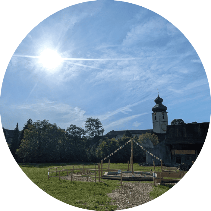 Würenlos Kirche und neuer Spielplatz